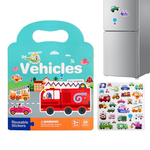 Wiederverwendbarer Sticker Books – Kreativer Sticker – Lernspielzeug für Kleinkinder und Kinder – Interaktives Early Learning Activity Book With Themed Scenes – Develops Fine Motor Skills, Creativity Wiederverwendbarer Sticker Books – Kreativer Sticker – Lernspielzeug für Kleinkinder und Kinder – Interaktives Early Learning Activity Book With Themed Scenes – Develops Fine Motor Skills, Creativity von Générique