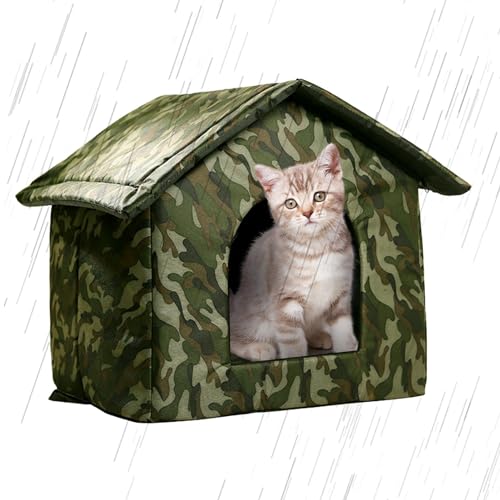 Winddichter Unterschlupf für Kätzchen | Zwinger für Katzen für den Außenbereich | isolierter Hundehütte | Outdoor-Unterschlupf für Haustiere | Haus für Hunde | Outdoor Katzenhaus | Zeltbett von Générique