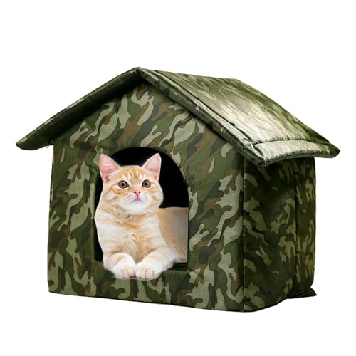 Winddichter Unterschlupf für Kätzchen | Zwinger für Katzen für den Außenbereich | isolierter Hundehütte | Outdoor-Unterschlupf für Haustiere | Haus für Hunde | Outdoor Katzenhaus | Zeltbett von Générique