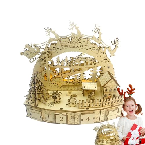 Wood Model Kits, Countdown to Christmas, Mechanical Puzzle Model, Tabletop Centerpiece Kit, Mechanical Puzzles Designed for Assembly That Provide a Fun and Challenging Experience While Creating von Générique