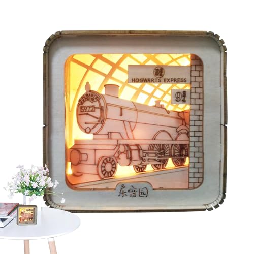 Wooden Puzzle, Puzzle, Jigsaw Puzzle, Small Night Light, Educational Learning Toys, Cute Model Building Kit, Handmade Desk Lamp Designed as a Cute Model Building Kit for Boys and Girls von Générique