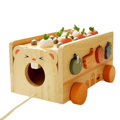 Wooden Shape Sorter Karrot Harvest Game Shape Matching Puzzle Educational Sorting Toy Shape Sorting Puzzle Kids Educational Toy Wooden Matching Toy Carrot Harvest Toy Shape Sorter for von Générique