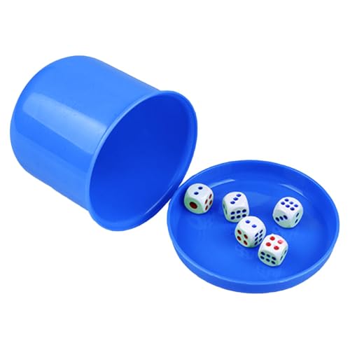 Würfelbecher-Set – Würfel-Set für Erwachsene, Barzubehör | Gesellschaftsspiel mit Würfelbecher mit Deckel, 5 Würfel für Stapelspiele, Abende mit Freunden, Reisen und Freizeit Würfelbecher-Set – Würfel-Set für Erwachsene, Barzubehör | Gesellschaftsspiel mit Würfelbecher mit Deckel, 5 Würfel für Stapelspiele, Abende mit Freunden, Reisen und Freizeit von Générique