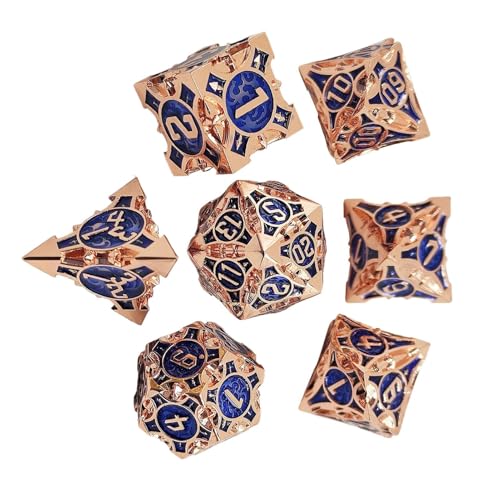 Würfelspiel, Würfelspiel aus Metall – vielseitiges Würfel-Set mit mehreren Gesichtern – große tragbare 7-fache Spielwürfel, buntes Würfelspiel für Treffen mit Freunden, Camping, mehrseitiges Würfelspiel, Würfelspiel aus Metall – vielseitiges Würfel-Set mit mehreren Gesichtern – große tragbare 7-fache Spielwürfel, buntes Würfelspiel für Treffen mit Freunden, Camping, mehrseitiges von Générique