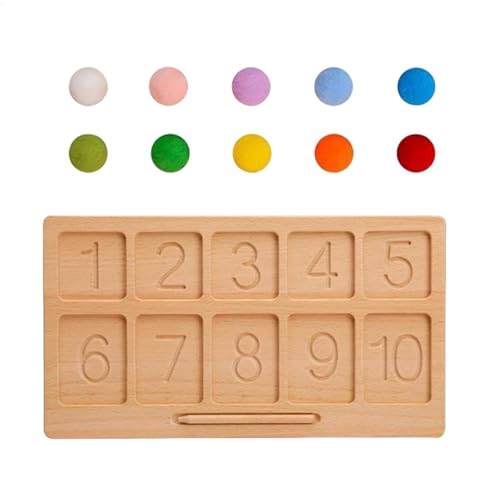 Zeichenbrett aus Holz, Zeichenbrett aus Holz, Zahlenzähler, Werkzeug zur Formerkung, Spielzeug zum Zählen von Perlen, Mathematisches Perlenzählspielzeug, frühes Lernen, Brett von Générique