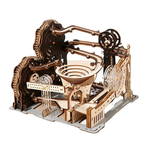 1 Set DIY Montieren Sie mechanisches Schienen Kugel Modell, 3D Holz Puzzle Marmor Run Kit, pädagogisch für Erwachsene und Kinder, Geschenk 1 Set DIY Montieren Sie mechanisches Schienen Kugel Modell, 3D Holz Puzzle Marmor Run Kit, pädagogisch für Erwachsene und Kinder, Geschenk von Generisch