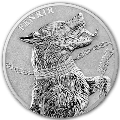 1 Unze Silbermünze - Germania Beasts: Fenrir 2022 - Germania Mint - 1 Oz Silber Silver Coin Fenrir 2022 von Generisch