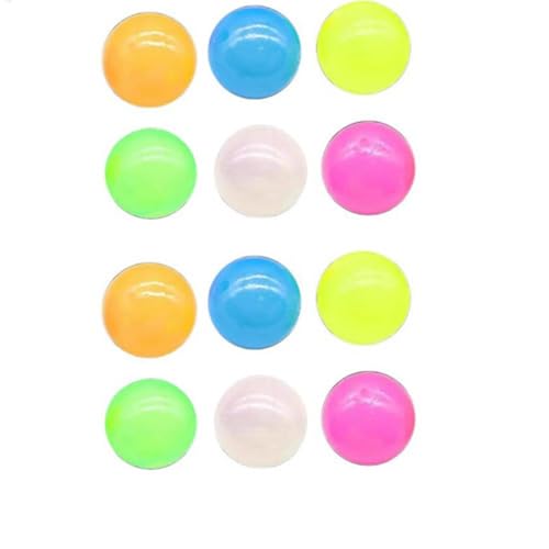 12Pack Glorbs Sticky Ball, Glows In The Dark Sticky Ball That Stick to The Ceiling, Super Soft Sticky Glows Balls, Stress Relief Balls for Kids and Adults, Sensory Toys von Generisch