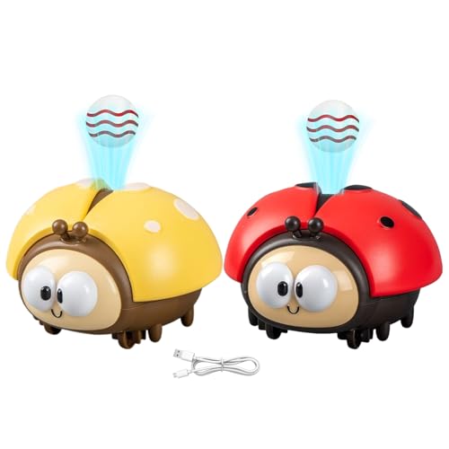 2 Marienkäfer Spielzeug, Schwebender Ball Ladybug, Lustiges Pusting Fliegender Ball Für Kinder, Elektrisch Früherziehungsspielzeug Zur Fokussierung Sensorischer Fähigkeiten, 2 Marienkäfer, 4 Balls 2 Marienkäfer Spielzeug, Schwebender Ball Ladybug, Lustiges Pusting Fliegender Ball Für Kinder, Elektrisch Früherziehungsspielzeug Zur Fokussierung Sensorischer Fähigkeiten, 2 Marienkäfer, 4 Balls von Generisch