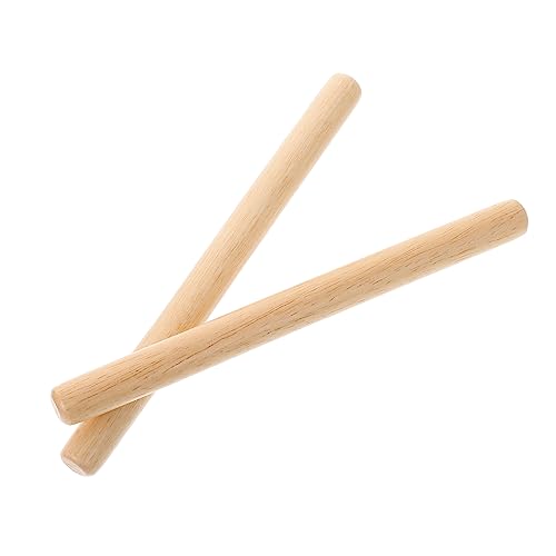 2 STK Instrument Stick Rhythmus Stick Beißen Musik Werkzeuge Für Rhythmustrommel Musikinstrumente Musical Trommelstöcke Putzen Trommelstock Xylophon Holz Generisch von Generisch