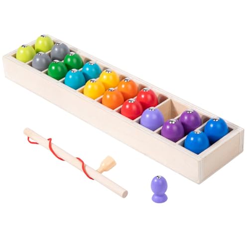 2-in-1-Farbzuordnungsspiel und magnetisches Angelspiel, Holz-Farbzuordnungsflasche, lustige Brettspiel-Herausforderung für Kinder und Erwachsene 2-in-1-Farbzuordnungsspiel und magnetisches Angelspiel, Holz-Farbzuordnungsflasche, lustige Brettspiel-Herausforderung für Kinder und Erwachsene von Generisch