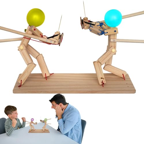 2024 Upgraded Fechten Puppets Ballon Spiel Fechten Puppen Ballon Handgemachte Ballon Fechten Spiel Dynamische Duell Ballonköpfe Kämpfer Puppen für Kinder Erwachsene Freunde von Generisch