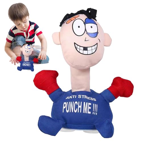 23cm Stoffpuppe Stress - Schlag Mich Schreiende Puppe, Me Stoffpuppe Puppenspielzeug Fidget Toys Anti Stress Spielzeug Zappelpuppen Spielzeug, Schreien, Nachdem Man Geschlagen Wurde, Zum Abbau von Generisch