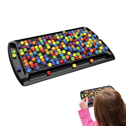 240 Pieces Intellektuelles Schachbrettspiel ABS Pädagogisches Schachbrettspiel Für Kinder Rainbow Ball Elimination Game Intellektuelles Schachbrett Doppelduell für Familientreffen, Freundespartys von Generisch