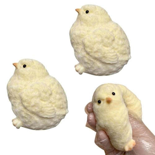 2pack Chicken Squishy Toys, Ultra Soft Squishy Fidget Toys, Cute Squishy Chicken Silicone Squeeze Toys for Stress Relief, Easter Chicken Toys von Generisch