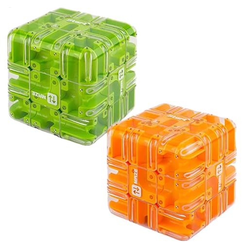 2pack Labyrinth 3D Maze Ball Puzzle, Hirnteaser -Rätsel Würfel, 8,5 cm Roller Labyrinth -Spiel Für Erwachsene Sensorische Spielzeug Für Partybevorzugungen Interaktiver Bildung 2pack Labyrinth 3D Maze Ball Puzzle, Hirnteaser -Rätsel Würfel, 8,5 cm Roller Labyrinth -Spiel Für Erwachsene Sensorische Spielzeug Für Partybevorzugungen Interaktiver Bildung von Generisch