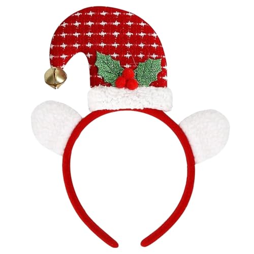 3 Stück Stirnbänder – Weihnachts-Stirnbänder | leichte Weihnachtsmützen Rentiergeweih | Stirnband Haarreifen Weihnachten | Kopfbedeckung für Damen, Kinder, Erwachsene, Baby, Mädchen, Kostümdekoration von Generisch