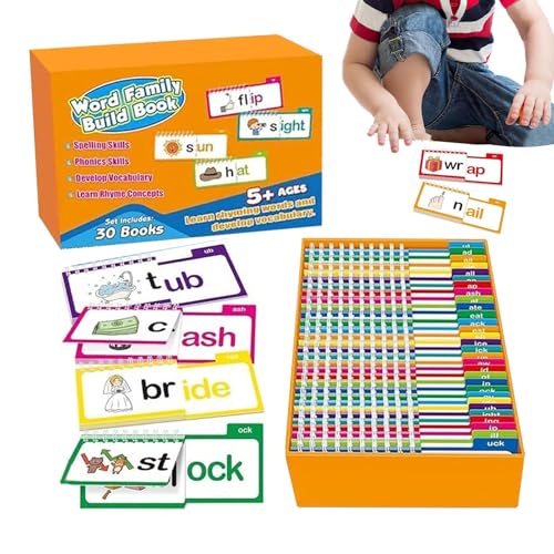 30 Lesebücher und Rima - Lesebücher und Rhyme | Word Family Build Book | Bücher | Lesen und Rhyme Book | Book Kit für Kinder | Books For Kids | Flash Cards For Education 30 Lesebücher und Rima - Lesebücher und Rhyme | Word Family Build Book | Bücher | Lesen und Rhyme Book | Book Kit für Kinder | Books For Kids | Flash Cards For Education von Generisch