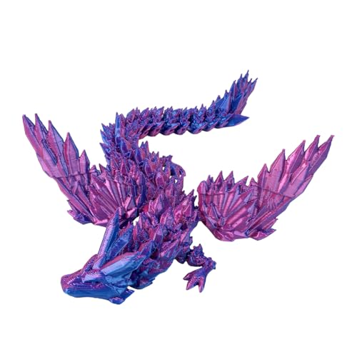 3D Drache 3D Druck Drache, 20CM 3D Drache beweglich 3D gedrucktes drachenei Drachen Spielzeug 3D Druck Drache beweglich für Erwachsene Kinder Geschenke Spielzeug (A) von Generisch