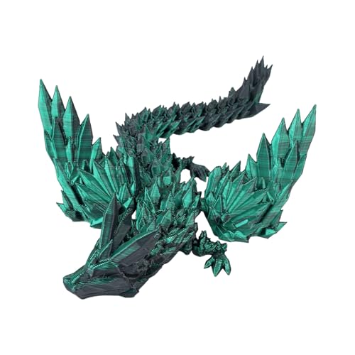 3D Drache 3D Druck Drache, 20CM 3D Drache beweglich 3D gedrucktes drachenei Drachen Spielzeug 3D Druck Drache beweglich für Erwachsene Kinder Geschenke Spielzeug (G) von Generisch