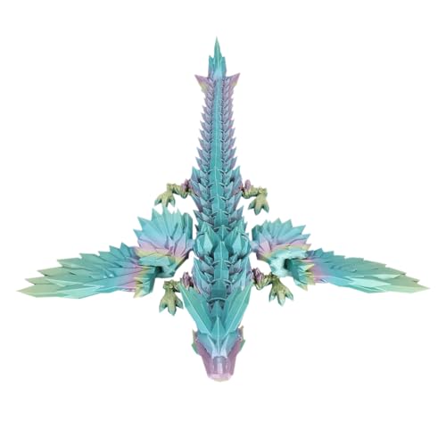 3D Drache 3D Druck Drache, 20CM 3D Drache beweglich 3D gedrucktes drachenei Drachen Spielzeug 3D Druck Drache beweglich für Erwachsene Kinder Geschenke Spielzeug (P) von Generisch