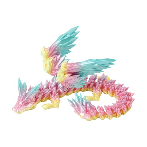 3D Drachen Beweglicher Drache 3D, 45CM 3D Gedruckter Dino, Drache 3D Druck, 3D Printed Dragon, Drachen Spielzeug für Erwachsene Kinder Geschenke Spielzeug (I) von Generisch