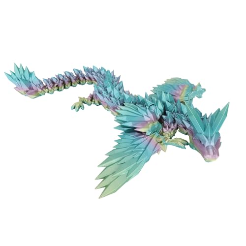 3D Drachen Beweglicher Drache 3D, 45CM 3D Gedruckter Dino, Drache 3D Druck, 3D Printed Dragon, Drachen Spielzeug für Erwachsene Kinder Geschenke Spielzeug (P) von Generisch