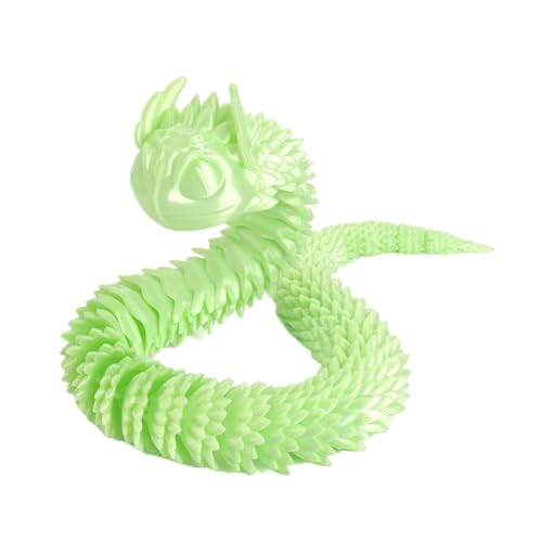 3D Gedruckte Schlange Flexible Joint Snake Toy 31cm 3D -Drucktiere Schlange Mit Nachtlicht Regenbogen Gedrucktes Spielzeug Für Büro Und Zuhause Dekorationen von Generisch