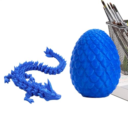 3D-Gedruckter Drache,3D Gedrucktes Drachenei Geheimnisvolle Drachen Spielzeug Geheimnisvolle Drachen Spielzeug,Schreibtischdekoration Erwachsene Kinder Geschenke Spielzeug von Generisch