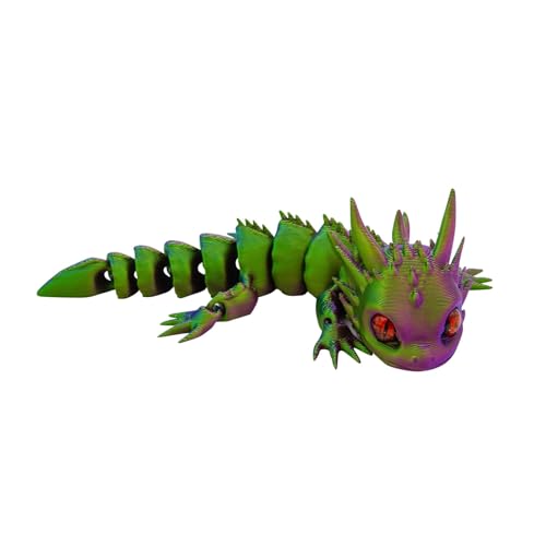 3D Gedruckter Drache 3D-Druck Drachenfigur, Spielzeug - Drachen, sehr realistisch, voll beweglich, Typ Forest Baby Dragon Erwachsene Kinder Geschenke Spielzeug von Generisch