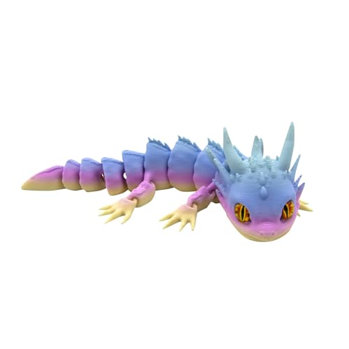 3D Gedruckter Drache 3D-Druck Drachenfigur, Spielzeug - Drachen, sehr realistisch, voll beweglich, Typ Forest Baby Dragon Erwachsene Kinder Geschenke Spielzeug von Generisch