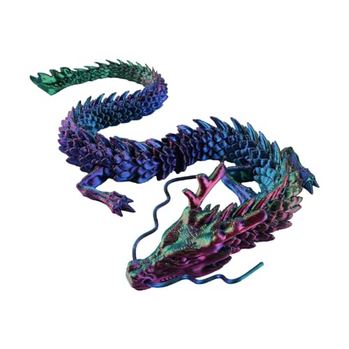 3D-Gedrucktes Dragons Spielzeug, Einem Voll Beweglichen Drachen, Flexiblen Gelenken, Bürodekoration, Schreibtischspielzeug, Geschenk für Kinder (S) von Generisch