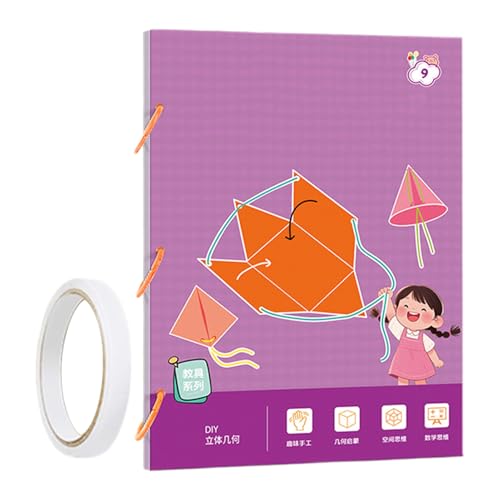 3D-Geometrie-Buch - Ziehband 3D-Geometrie-Lernbuch,Lernspielzeug Für Lehrkräfte Mädchen Anfänger 3D-Geometrie-Buch - Ziehband 3D-Geometrie-Lernbuch,Lernspielzeug Für Lehrkräfte Mädchen Anfänger von Generisch