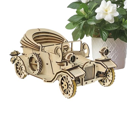 3D -Holz -Puzzle -Auto, 8,27 x 4 Zoll Retro -Modell -Kit für kreatives Gebäude mit Sammlerhirnteaser, Holzbauspielzeug für Erwachsene Urlaubs Geburtstag 401g Holzboard 3D -Holz -Puzzle -Auto, 8,27 x 4 Zoll Retro -Modell -Kit für kreatives Gebäude mit Sammlerhirnteaser, Holzbauspielzeug für Erwachsene Urlaubs Geburtstag 401g Holzboard von Generisch