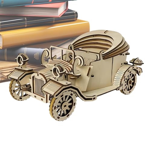 3D Holz Puzzle Modell Auto Bausatz, Holzfahrzeug Modellbausatz, Sammelbares Retro Geduldspiel Bauset Für Jugendliche Erwachsene Familie Freunde 3D Holz Puzzle Modell Auto Bausatz, Holzfahrzeug Modellbausatz, Sammelbares Retro Geduldspiel Bauset Für Jugendliche Erwachsene Familie Freunde von Generisch