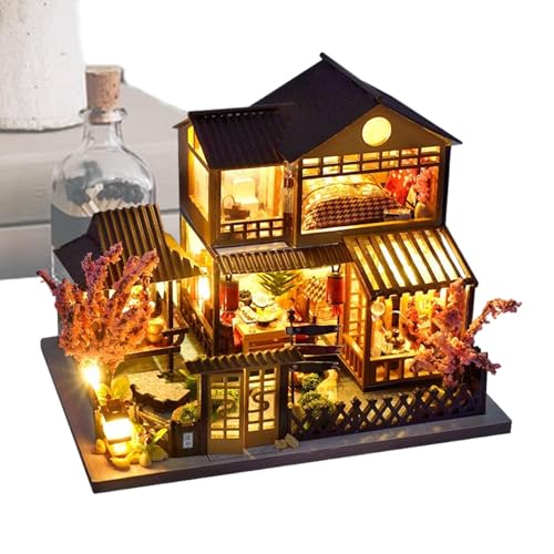 3D Holzpuzzle für Erwachsene - Design des Miniatur-Bausatzes des Hauses, Villenbau | Handwerksfunktionen LED Light, realistische Bibliotheksanzeige, Aktivitäten für zu Hause 3D Holzpuzzle für Erwachsene - Design des Miniatur-Bausatzes des Hauses, Villenbau | Handwerksfunktionen LED Light, realistische Bibliotheksanzeige, Aktivitäten für zu Hause von Generisch