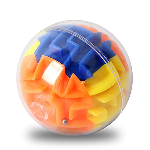 3D Labyrinth Puzzle Ball, 5,5 cm, Mehrfarbig, Geschicklichkeitsspiel für Kinder von Generisch