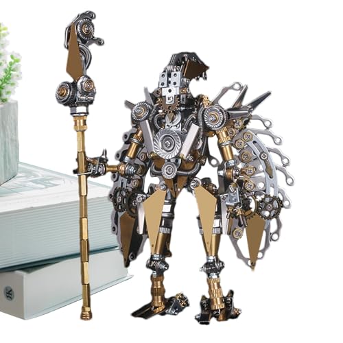 3D-Metall-Puzzle – 3D-alte chinesische Figur, mechanisches Puzzle für Erwachsene, verformbare 3D-Metallmodellbausätze zum Bauen von 3D-Metall-Puzzle-Ornamenten für Erwachsene von Generisch