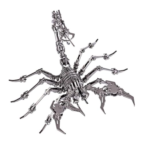 3D Metallpuzzle Skorpion | Abnehmbarer Modellbausatz - 3D-Puzzles für Teenager und Erwachsene, handmontiertes Modell, Schreibtisch-Ornament von Generisch