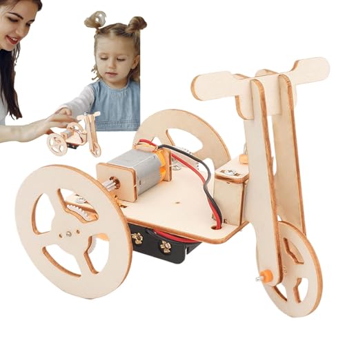 3D Wooden Puzzle, Wooden Puzzle 3D Electric Tricycle, Toy Building Blocks, Wooden Construction Set, Educational Wooden Puzzle, Electric Tricycle Wooden Model, Wooden Puzzle for Kids, Constr von Generisch