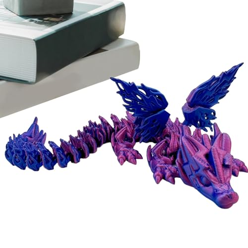 -gedruckter Dinosaurier, Fidget-Spielzeug, -gedruckter Dinosaurier mit Flügeln, Tischdekoration, Sammelfigur in Farbverlauf, für Teetisch, Vitrine von Generisch