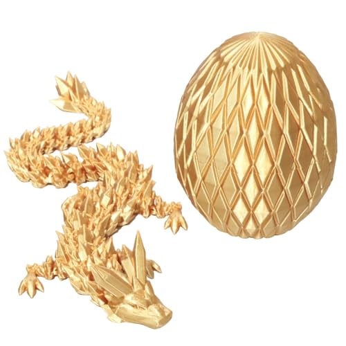 -gedrucktes Drachenei, Mystery Crystal Dragon Egg Fidget Toys Surprise, -Gedruckter Flexibler beweglicher Drache, niedliches Tierspielzeug für Wohnzimmer-Dashboards von Generisch