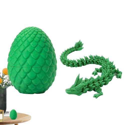 3D-gedrucktes Drachenspielzeug, beweglicher Drache mit Drachen im Inneren | Kristalldrachen-Zappelspielzeug – bewegliches Drachen-Zappelspielzeug, Schreibtischspielzeug für Kinder und Erwachsene von Generisch