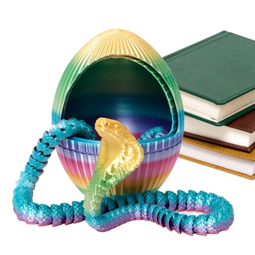 3D-gedrucktes Schlangenspielzeug,3D-Druck Drache im Ei,Schlangenstatue |Schlangen-Gang-Ei-Ornament, Schlangen-Statuen-Dekoration, Fidget--Ei für Desktop-Dekoration 3D-gedrucktes Schlangenspielzeug,3D-Druck Drache im Ei,Schlangenstatue |Schlangen-Gang-Ei-Ornament, Schlangen-Statuen-Dekoration, Fidget--Ei für Desktop-Dekoration von Generisch