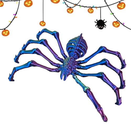 3D-gedrucktes Spinnen-Fidget, 3D-gedruckte Gelenkspinne,Spinnen-Action-Modell, Spielzeugfigur - Schreibtischspielzeug für Erwachsene zum Stressabbau, Halloween-Dekoration von Generisch