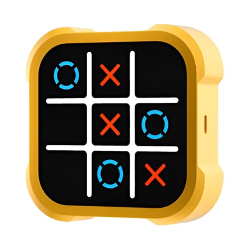 3in1 Handheld-Puzzlespielkonsole, elektronisches Nullen- und Kreuzspiel, lustiges Schachbrettspiel für Kinder, Erinnerungen trainieren, unendliches Brettspielzeug, tragbares Reisepuzzlespiel von Generisch