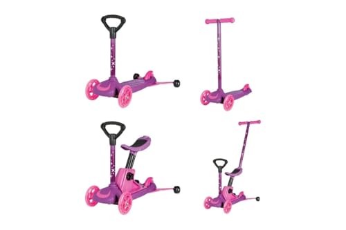 4-in-1 Tri-Scooter Kinder Roller Spielzeug Outdoor Dreirad Rad Mädchen von Generisch