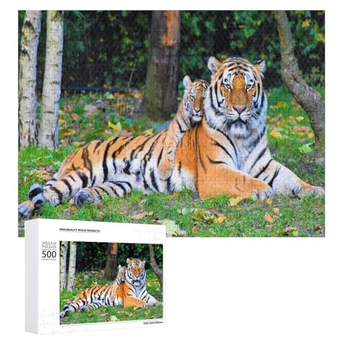 500-teiliges Tiger-Puzzle, dekoratives Display 500-teiliges Tiger-Puzzle, dekoratives Display von Generisch