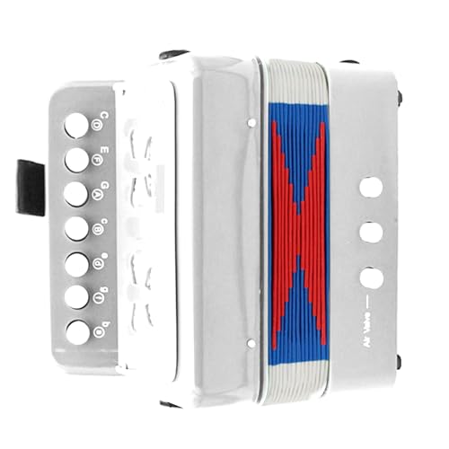 7 Key Music Learning Accordion - Kompakt tragbares Bildungsspielzeug mit Klangknöpfen, fördert Kreativität und motorische Fähigkeiten in Vorschulkindern | Perfekt für Musikpraxis, Entwicklungsspiel 7 Key Music Learning Accordion - Kompakt tragbares Bildungsspielzeug mit Klangknöpfen, fördert Kreativität und motorische Fähigkeiten in Vorschulkindern | Perfekt für Musikpraxis, Entwicklungsspiel von Generisch