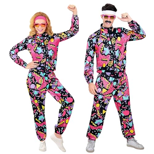 80er Jahre Outfit Damen Faschingskostüme Overall Outfit 2025 Karneval Kostüm Set Lustig Faschingskostüme Elegant Outfit Kostüm Für Damen Karneval Party Geschenk 2025 Punker Kostüm Set von Generisch